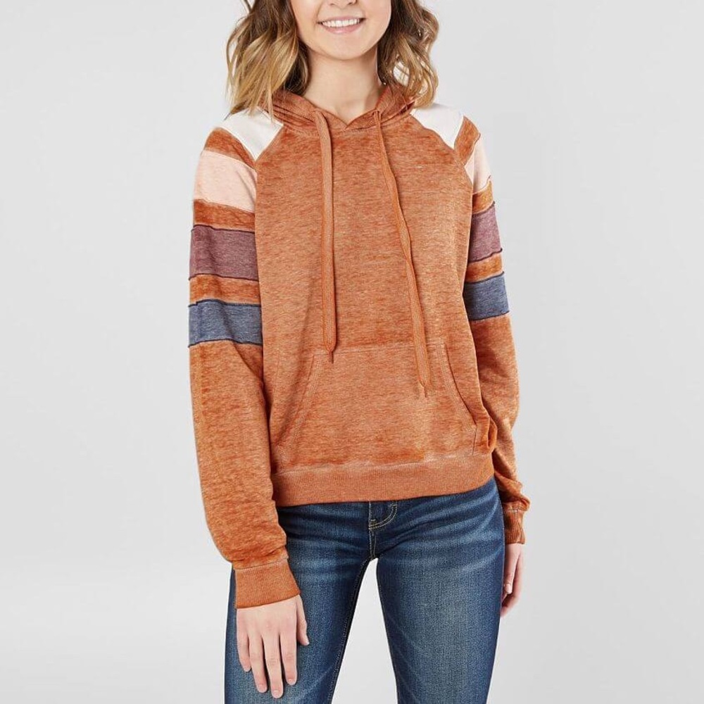 Fits+ Eddi burnout orange hoodie